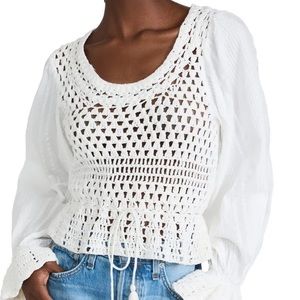 NWT Free People Crochet Top